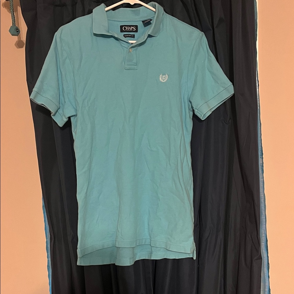 Chaps Men's Light Blue Polo Shirt
